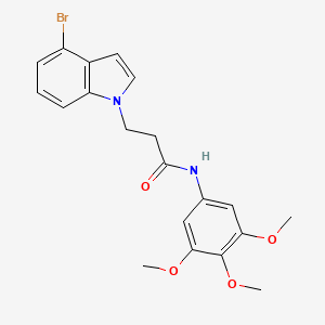 3-(4-bromo-1H-indol-1-yl)-N-(3,4,5-trimethoxyphenyl)propanamide