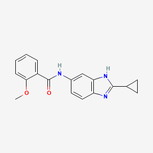 N-(2-cyclopropyl-1H-benzimidazol-5-yl)-2-methoxybenzamide