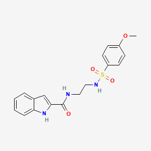 N-(2-{[(4-methoxyphenyl)sulfonyl]amino}ethyl)-1H-indole-2-carboxamide