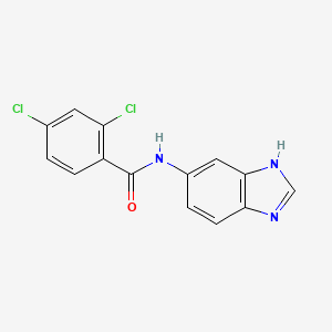 molecular formula C14H9Cl2N3O B10986174 N-(1H-benzimidazol-5-yl)-2,4-dichlorobenzamide 