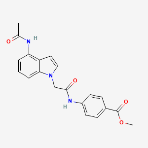 methyl 4-({[4-(acetylamino)-1H-indol-1-yl]acetyl}amino)benzoate