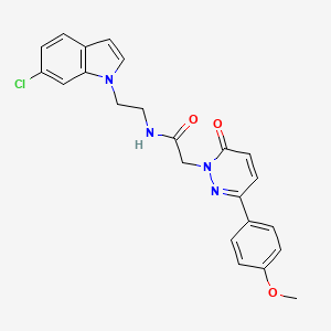 N-[2-(6-chloro-1H-indol-1-yl)ethyl]-2-[3-(4-methoxyphenyl)-6-oxopyridazin-1(6H)-yl]acetamide