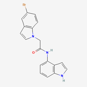 2-(5-bromo-1H-indol-1-yl)-N-(1H-indol-4-yl)acetamide