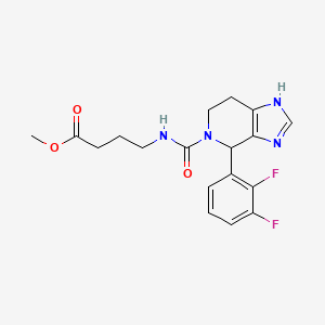 molecular formula C18H20F2N4O3 B10986221 methyl 4-({[4-(2,3-difluorophenyl)-1,4,6,7-tetrahydro-5H-imidazo[4,5-c]pyridin-5-yl]carbonyl}amino)butanoate 