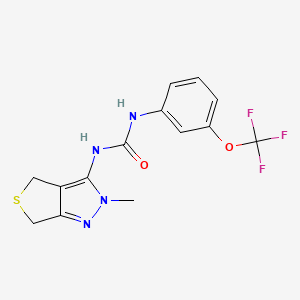 N-(2-Methyl-2,6-dihydro-4H-thieno[3,4-C]pyrazol-3-YL)-N'-[3-(trifluoromethoxy)phenyl]urea