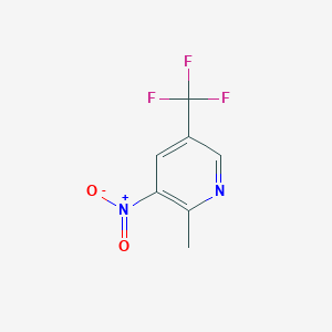 B109863 2-Methyl-3-nitro-5-(trifluoromethyl)pyridine CAS No. 1211537-69-7