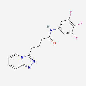 molecular formula C16H13F3N4O B10986302 4-([1,2,4]triazolo[4,3-a]pyridin-3-yl)-N-(3,4,5-trifluorophenyl)butanamide 