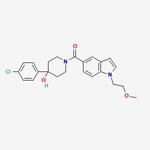 [4-(4-chlorophenyl)-4-hydroxypiperidin-1-yl][1-(2-methoxyethyl)-1H-indol-5-yl]methanone