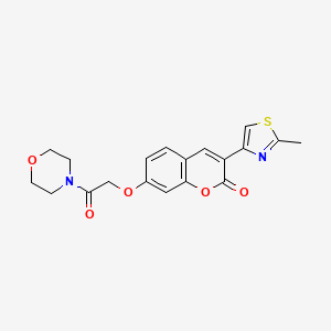 3-(2-methyl-1,3-thiazol-4-yl)-7-[2-(morpholin-4-yl)-2-oxoethoxy]-2H-chromen-2-one