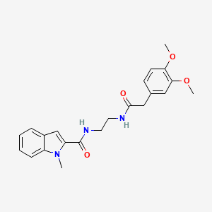 molecular formula C22H25N3O4 B10986344 N-(2-{[(3,4-dimethoxyphenyl)acetyl]amino}ethyl)-1-methyl-1H-indole-2-carboxamide 