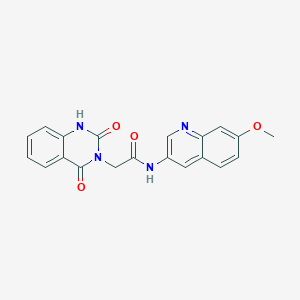 2-(2-hydroxy-4-oxoquinazolin-3(4H)-yl)-N-(7-methoxyquinolin-3-yl)acetamide