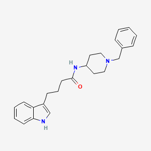 molecular formula C24H29N3O B10986409 N-(1-benzylpiperidin-4-yl)-4-(1H-indol-3-yl)butanamide 