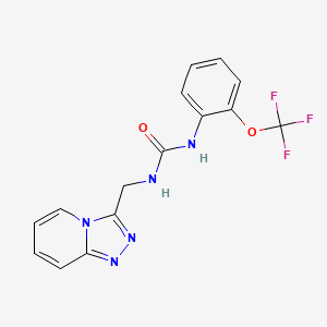 molecular formula C15H12F3N5O2 B10986425 N-[1,2,4]Triazolo[4,3-A]pyridin-3-ylmethyl-N'-[2-(trifluoromethoxy)phenyl]urea 