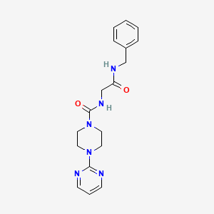 N-[2-(benzylamino)-2-oxoethyl]-4-(pyrimidin-2-yl)piperazine-1-carboxamide