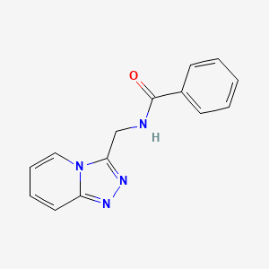 molecular formula C14H12N4O B10986470 N-([1,2,4]triazolo[4,3-a]pyridin-3-ylmethyl)benzamide 