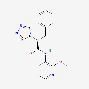 N-(2-methoxy-3-pyridinyl)-3-phenyl-2-(1H-tetraazol-1-yl)propanamide