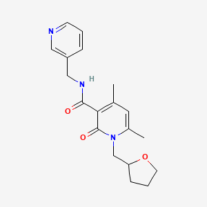 4,6-dimethyl-2-oxo-N-(pyridin-3-ylmethyl)-1-(tetrahydrofuran-2-ylmethyl)-1,2-dihydropyridine-3-carboxamide