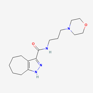 N-[3-(morpholin-4-yl)propyl]-2,4,5,6,7,8-hexahydrocyclohepta[c]pyrazole-3-carboxamide