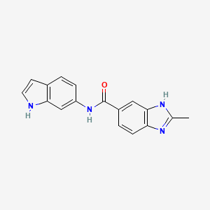 N-(1H-indol-6-yl)-2-methyl-1H-benzimidazole-6-carboxamide