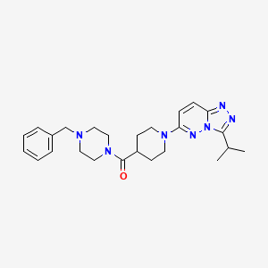 (4-Benzylpiperazin-1-yl){1-[3-(propan-2-yl)[1,2,4]triazolo[4,3-b]pyridazin-6-yl]piperidin-4-yl}methanone