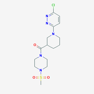 (1-(6-Chloropyridazin-3-yl)piperidin-3-yl)(4-(methylsulfonyl)piperazin-1-yl)methanone