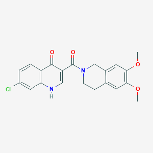 (7-chloro-4-hydroxyquinolin-3-yl)(6,7-dimethoxy-3,4-dihydroisoquinolin-2(1H)-yl)methanone