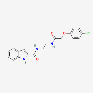 molecular formula C20H20ClN3O3 B10986626 N-(2-{[(4-chlorophenoxy)acetyl]amino}ethyl)-1-methyl-1H-indole-2-carboxamide 