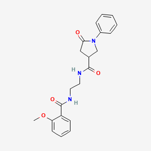 N-(2-{[(2-methoxyphenyl)carbonyl]amino}ethyl)-5-oxo-1-phenylpyrrolidine-3-carboxamide