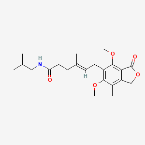 (4E)-6-(4,6-dimethoxy-7-methyl-3-oxo-1,3-dihydro-2-benzofuran-5-yl)-4-methyl-N-(2-methylpropyl)hex-4-enamide