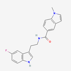 molecular formula C20H18FN3O B10986722 N-[2-(5-fluoro-1H-indol-3-yl)ethyl]-1-methyl-1H-indole-5-carboxamide 