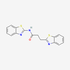 N,3-bis(1,3-benzothiazol-2-yl)propanamide