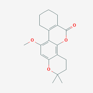 11-Methoxy-2,2-dimethyl-3,4,7,8,9,10-hexahydrobenzo[c]pyrano[2,3-h]chromen-6-one