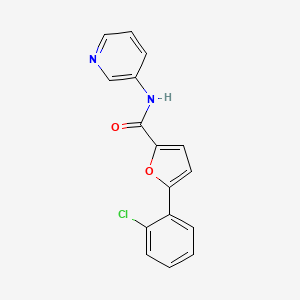 molecular formula C16H11ClN2O2 B10986761 5-(2-chlorophenyl)-N-(pyridin-3-yl)furan-2-carboxamide 