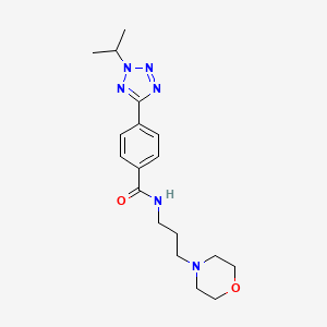 N-[3-(morpholin-4-yl)propyl]-4-[2-(propan-2-yl)-2H-tetrazol-5-yl]benzamide