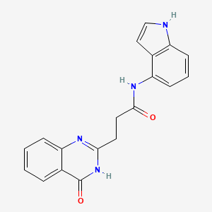 3-(4-hydroxyquinazolin-2-yl)-N-(1H-indol-4-yl)propanamide