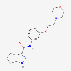 N-{3-[2-(morpholin-4-yl)ethoxy]phenyl}-2,4,5,6-tetrahydrocyclopenta[c]pyrazole-3-carboxamide