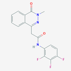 molecular formula C17H12F3N3O2 B10986862 2-(3-methyl-4-oxo-3,4-dihydrophthalazin-1-yl)-N-(2,3,4-trifluorophenyl)acetamide 