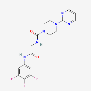 N-{2-oxo-2-[(3,4,5-trifluorophenyl)amino]ethyl}-4-(pyrimidin-2-yl)piperazine-1-carboxamide