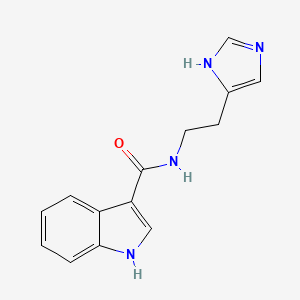 molecular formula C14H14N4O B10986964 N-[2-(1H-imidazol-4-yl)ethyl]-1H-indole-3-carboxamide 