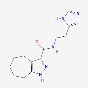 N-[2-(1H-imidazol-4-yl)ethyl]-2,4,5,6,7,8-hexahydrocyclohepta[c]pyrazole-3-carboxamide