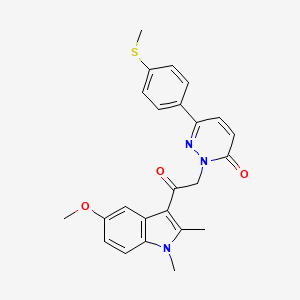 2-[2-(5-methoxy-1,2-dimethyl-1H-indol-3-yl)-2-oxoethyl]-6-[4-(methylsulfanyl)phenyl]pyridazin-3(2H)-one