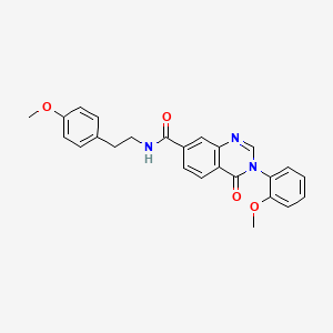 3-(2-methoxyphenyl)-N-[2-(4-methoxyphenyl)ethyl]-4-oxo-3,4-dihydroquinazoline-7-carboxamide