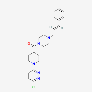 [1-(6-chloropyridazin-3-yl)piperidin-4-yl]{4-[(2E)-3-phenylprop-2-en-1-yl]piperazin-1-yl}methanone