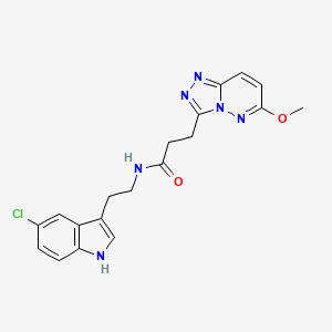 N-[2-(5-chloro-1H-indol-3-yl)ethyl]-3-(6-methoxy[1,2,4]triazolo[4,3-b]pyridazin-3-yl)propanamide