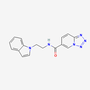 N-[2-(1H-indol-1-yl)ethyl]tetrazolo[1,5-a]pyridine-6-carboxamide