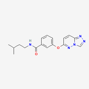 molecular formula C17H19N5O2 B10987210 N-(3-methylbutyl)-3-([1,2,4]triazolo[4,3-b]pyridazin-6-yloxy)benzamide 