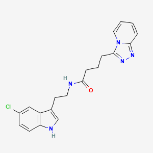 N-[2-(5-chloro-1H-indol-3-yl)ethyl]-4-([1,2,4]triazolo[4,3-a]pyridin-3-yl)butanamide