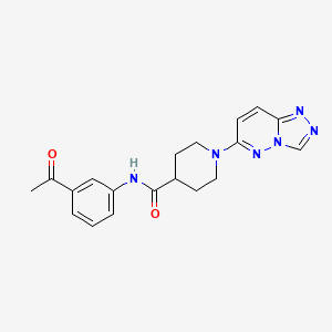 molecular formula C19H20N6O2 B10987288 N-(3-acetylphenyl)-1-([1,2,4]triazolo[4,3-b]pyridazin-6-yl)piperidine-4-carboxamide 