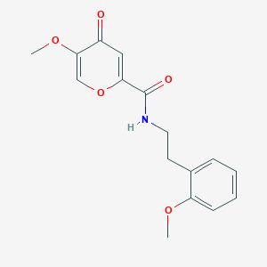 5-methoxy-N-(2-methoxyphenethyl)-4-oxo-4H-pyran-2-carboxamide