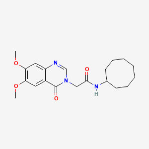 N-cyclooctyl-2-(6,7-dimethoxy-4-oxoquinazolin-3(4H)-yl)acetamide